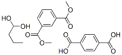1,3-Benzenedicarboxylic acid, dimethyl ester, polymer with 1,4-butanediol, dimethyl 1,4-benzenedicarboxylate and .alpha.-hydro-.omega.-hydroxypoly(oxy-1,4-butanediyl) Struktur