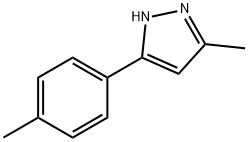 3-メチル-5-p-トリル-1H-ピラゾール 化学構造式