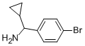 (4-ブロモフェニル)(シクロプロピル)メタンアミン 化学構造式