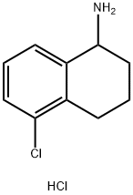 5-CHLORO-1,2,3,4-TETRAHYDRO-NAPHTHALEN-1-YLAMINE HYDROCHLORIDE Structure