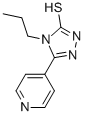 4-PROPYL-5-PYRIDIN-4-YL-4H-1,2,4-TRIAZOLE-3-THIOL Struktur
