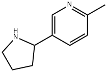 2-メチル-5-(ピロリジン-2-イル)ピリジン 化学構造式