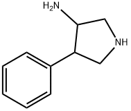 3-Pyrrolidinamine,  4-phenyl- Struktur