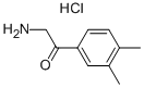 2-AMINO-3',4'-DIMETHYL-ACETOPHENONE HYDROCHLORIDE Struktur