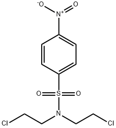 N,N-bis(2-chloroethyl)-4-nitro-benzenesulfonamide Struktur