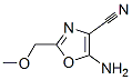 4-Oxazolecarbonitrile,  5-amino-2-(methoxymethyl)- Structure