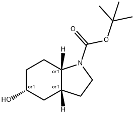 (3aS,7aR)-5-Hydroxy-octahydro-indole-1-
carboxylic acid tert-butyl ester Struktur