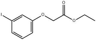 2-(3-ヨードフェノキシ)酢酸エチル 化学構造式