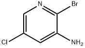 3-アミノ-2-ブロモ-5-クロロピリジン 化学構造式