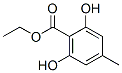 2,6-ジヒドロキシ-4-メチル安息香酸エチル 化学構造式