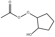 Ethaneperoxoic acid, 2-hydroxycyclopentyl ester (9CI) Structure