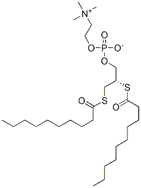 3,5-Dioxa-9-thia-4-phosphanonadecan-1-aminium, 4-hydroxy-N,N,N-trimeth yl-10-oxo-7-((1-oxodecyl)thio)-, hydroxide, inner salt, 4-oxide, (S)- Structure