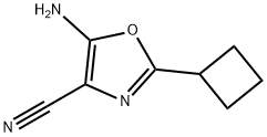 4-Oxazolecarbonitrile,  5-amino-2-cyclobutyl- Struktur