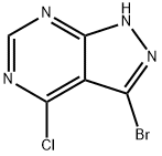 3-BROMO-4-CHLORO-1H-PYRAZOLO[3,4-D]PYRIMIDINE Struktur