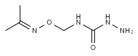 Semicarbazide,  4-[[(isopropylideneamino)oxy]methyl]-  (7CI) Structure