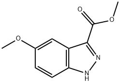 5-甲氧基-1H-吲唑-3-羧酸甲酯, 90915-65-4, 结构式
