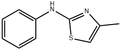 2-苯胺基-4-甲基噻唑 结构式