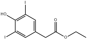 ethyl 4-hydroxy-3,5-diiodophenylacetate Structure