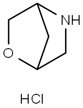 2-Oxa-5-azabicyclo[2.2.1]heptane, hydrochloride (1:1) Structure