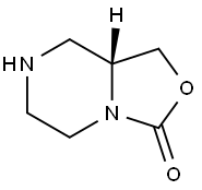 (8AR)-1,5,6,7,8,8A-六氢噁唑并[3,4-A]吡嗪-3-酮, 909187-55-9, 结构式