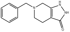 1,2,4,5,6,7-六氢-6-(苯基甲基)-3H-吡唑并[3,4-C]吡啶-3-酮, 909187-64-0, 结构式