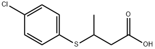 3-(4-氯苯硫基)丁酸, 90919-34-9, 结构式