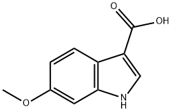 6-メトキシインドール-3-カルボン酸 化学構造式