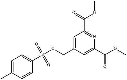 4-[[[(4-Methylphenyl)sulfonyl]oxy]Methyl]-2,6-pyridinedicarboxylic Acid 2,6-DiMethyl Ester,909247-46-7,结构式
