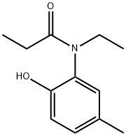 N-エチル-N-(2-ヒドロキシ-5-メチルフェニル)プロパンアミド 化学構造式