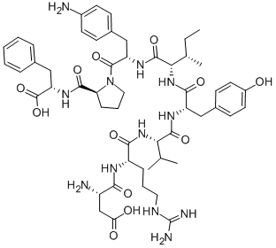 (P-AMINO-PHE6)-ANGIOTENSIN II Struktur