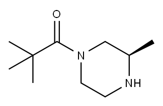 (R)-4-叔丁羰基-2-甲基哌嗪, 909409-91-2, 结构式
