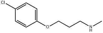 3-(4-クロロフェノキシ)-N-メチル-1-プロパンアミン 化学構造式
