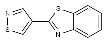 Benzothiazole, 2-(4-isothiazolyl)- (7CI) 结构式