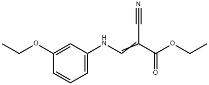 2-Cyano-3-[(3-ethoxyphenyl)aMino]-2-propenoic Acid Ethyl Ester Structure