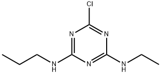 2-CHLORO-4-ETHYLAMINO-6-N-PROPYLAMINO-1,3,5-TRIAZINE Structure