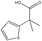 2-メチル-2-(2-チエニル)プロパン酸 化学構造式