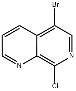 5-溴-8-氯-1,7-萘啶,909649-06-5,结构式
