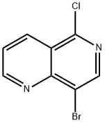 8-溴-5-氯-1,6-萘啶 结构式