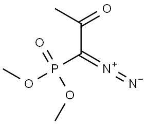 (1-DIAZO-2-OXO-PROPYL)-PHOSPHONIC ACID DIMETHYL ESTER Structure