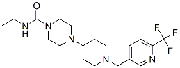 N-ETHYL-4-(1-([6-(TRIFLUOROMETHYL)PYRIDIN-3-YL]METHYL)PIPERIDIN-4-YL)PIPERAZINE-1-CARBOXAMIDE|