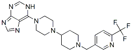 6-[4-(1-([6-(TRIFLUOROMETHYL)PYRIDIN-3-YL]METHYL)PIPERIDIN-4-YL)PIPERAZIN-1-YL]-1H-PURINE|