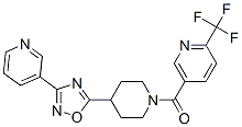 5-([4-(3-PYRIDIN-3-YL-1,2,4-OXADIAZOL-5-YL)PIPERIDIN-1-YL]CARBONYL)-2-(TRIFLUOROMETHYL)PYRIDINE|