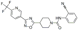 N-(2-CYANOPHENYL)-4-(3-[6-(TRIFLUOROMETHYL)PYRIDIN-3-YL]-1,2,4-OXADIAZOL-5-YL)PIPERIDINE-1-CARBOXAMIDE|