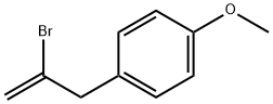 2-ブロモ-3-(4-メトキシフェニル)-1-プロペン 化学構造式