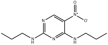 5-nitro-N2,N4-dipropyl-pyrimidine-2,4-diyldiamine Struktur