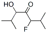 4-Heptanone,  3-fluoro-5-hydroxy-2,6-dimethyl- Structure
