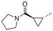 Pyrrolidine, 1-[(2-methylcyclopropyl)carbonyl]-, trans- (9CI) Structure