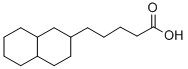 2-DECAHYDRONAPHTHALENE PENTANOIC ACID 化学構造式