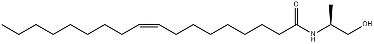 (Z)-(S)-N-((2-Hydroxy-1-methyl)ethyl)-9-octadecenamide Struktur