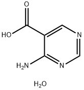 5-Pyrimidinecarboxylic  acid,  4-amino-,  hydrate  (7CI) Structure